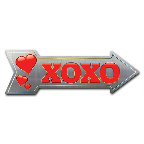 XOXO Arrow Decal Funny Home Decor 36in Wide